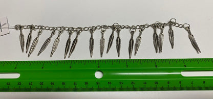 Silver Plated Feather Strand