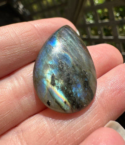 Pearshape Labradorite Cabochon 58a