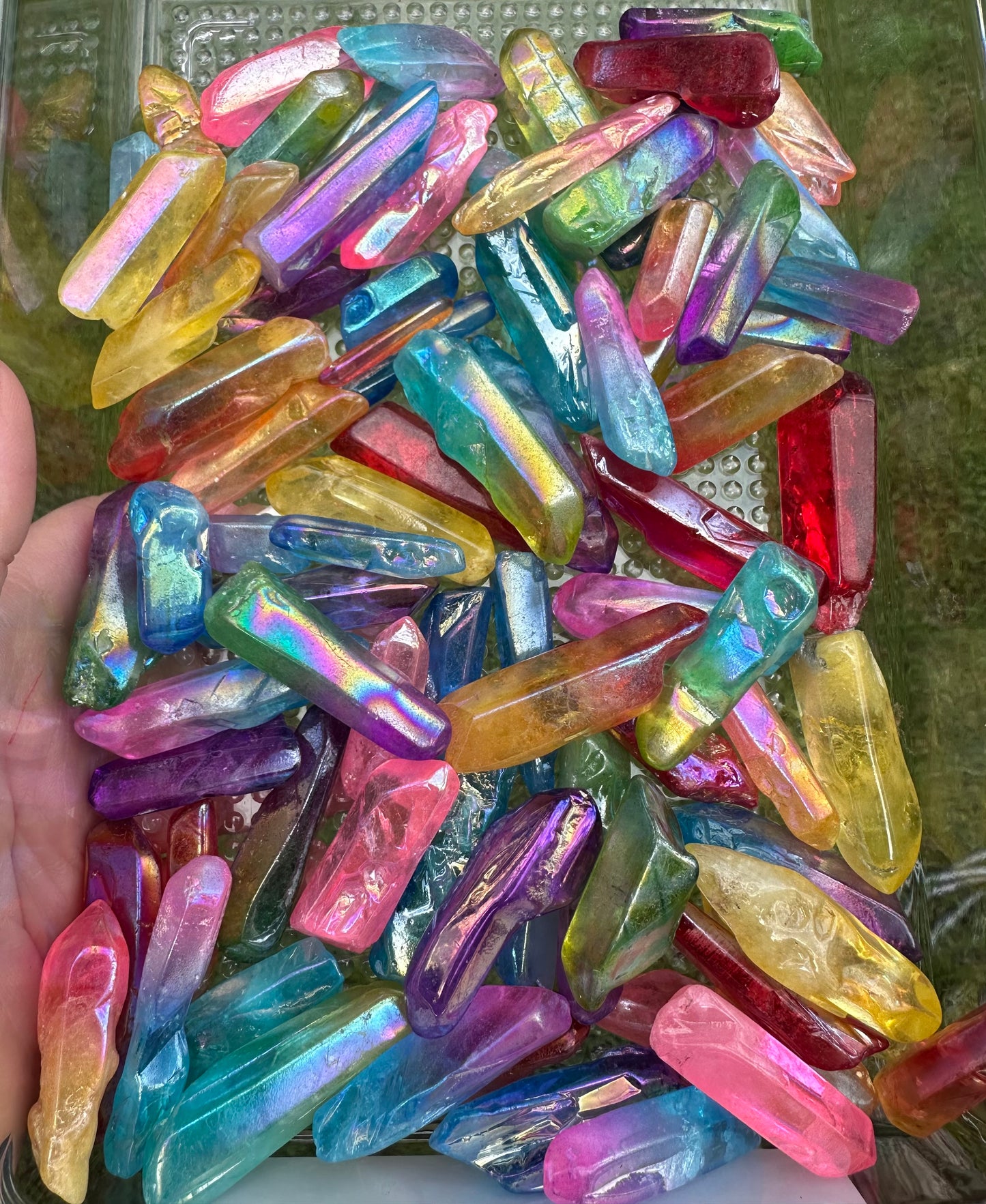 Aura Colorful Clear Quartz