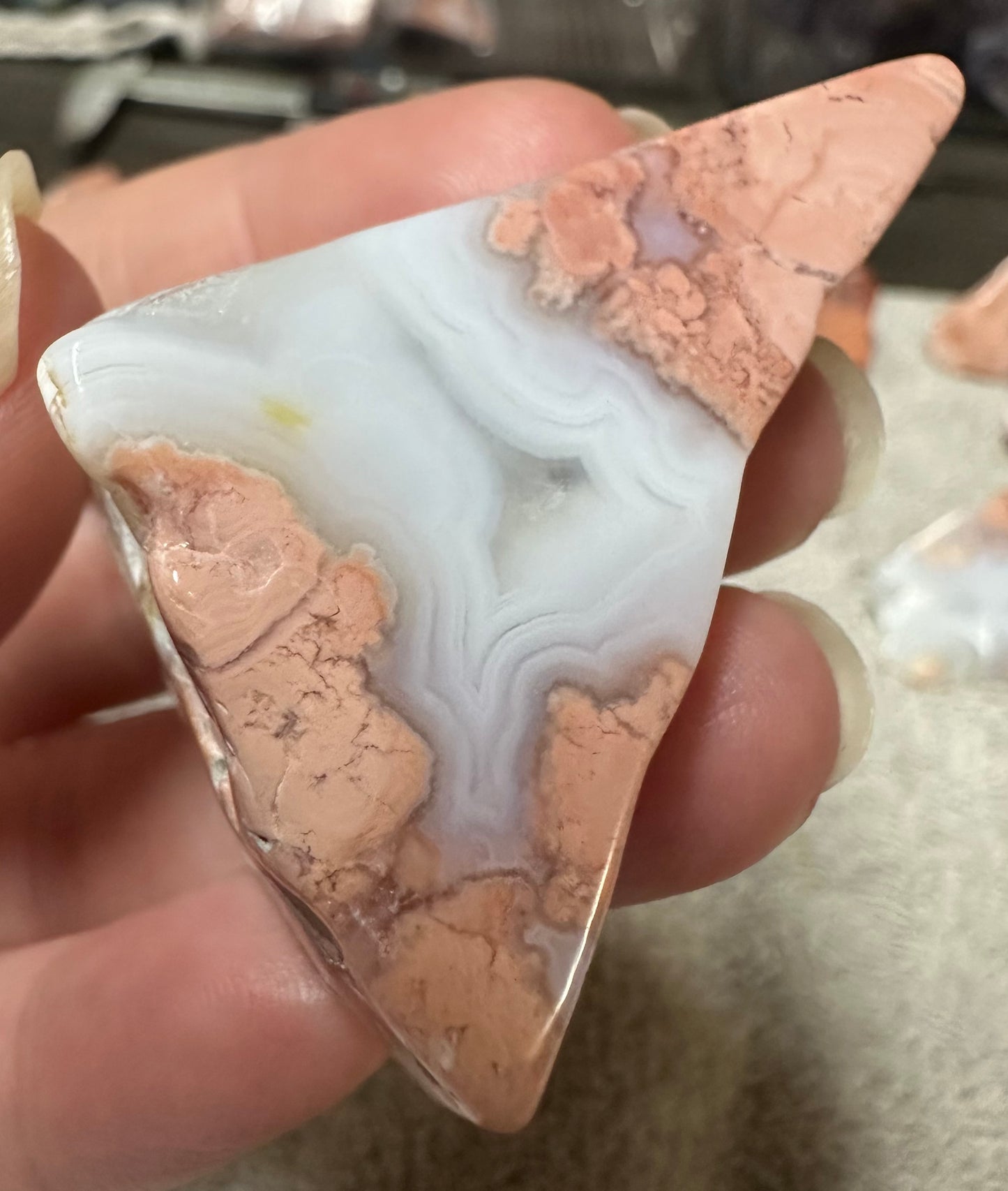 Pink Agate Freeform #13