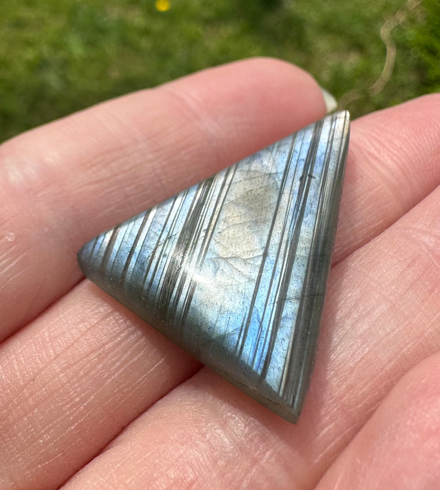 Triangle Labradorite Cabochon 13a