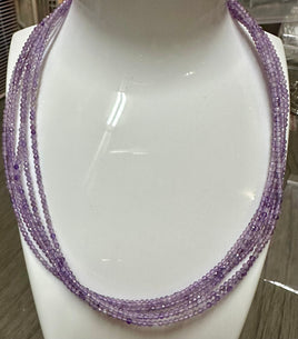 Natural 2mm Natural Amethyst Necklaces