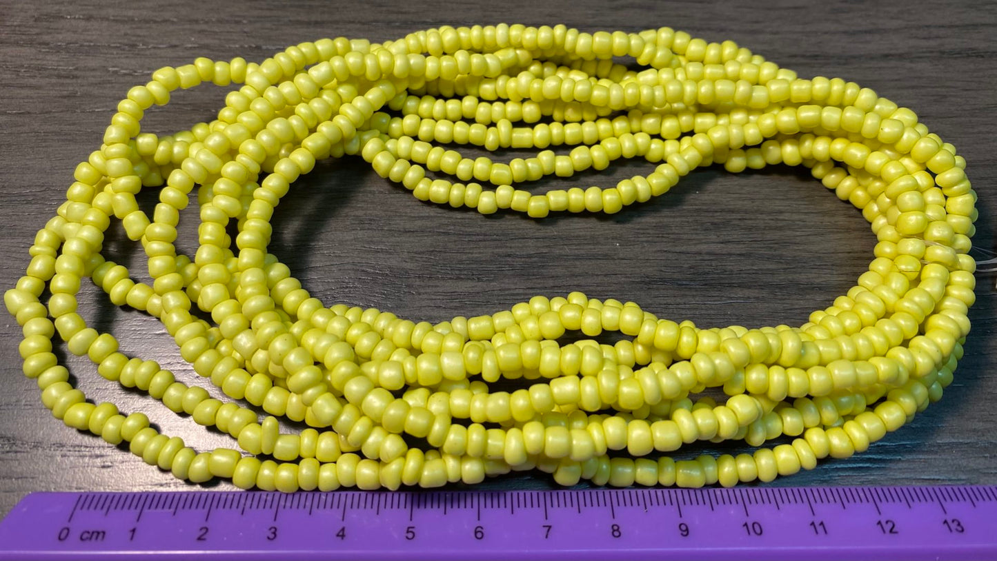 Lemon Yellow Seed Beads Strands