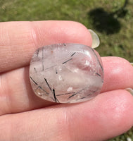 Black Rutile Cabochon #12