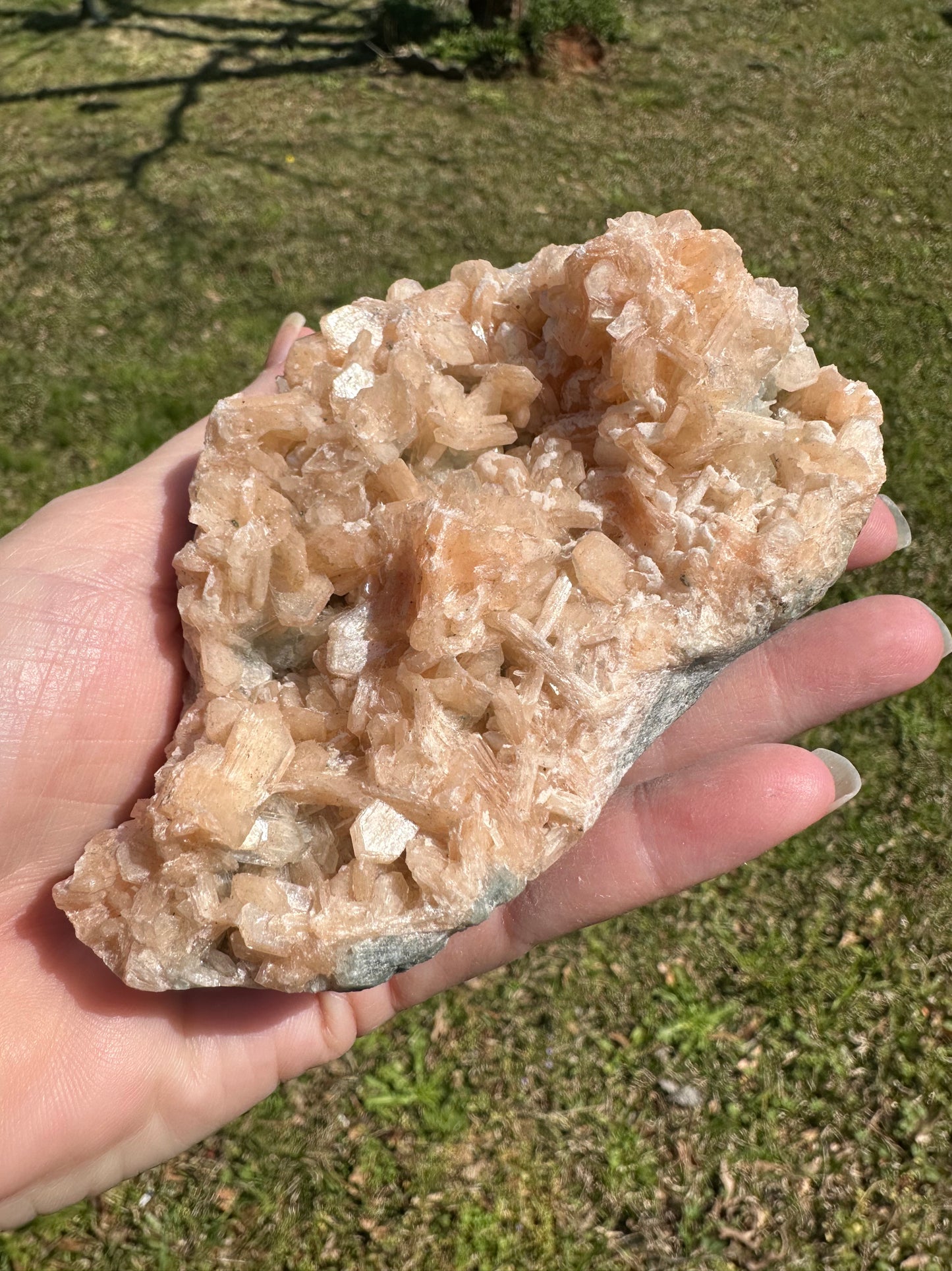 Stilbite, Heulandite, Jasai, Maharashtra, India