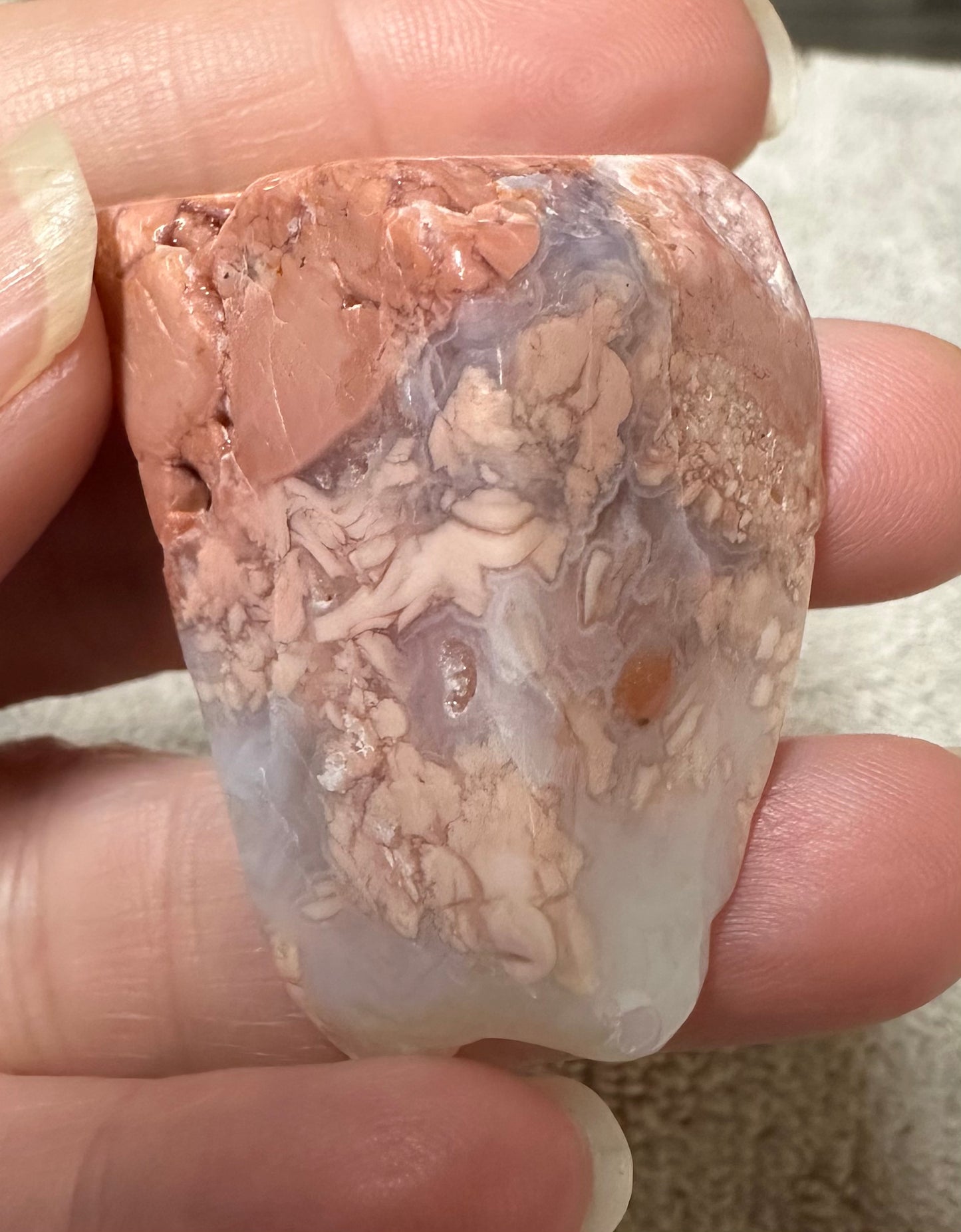 Pink Agate Freeform #22