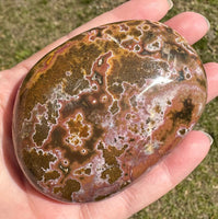 Large Ocean Jasper Palm Stone