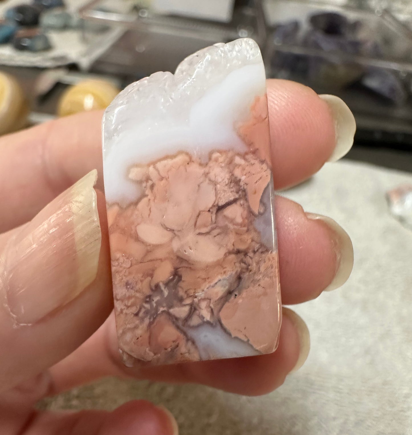 Pink Agate Freeform #33