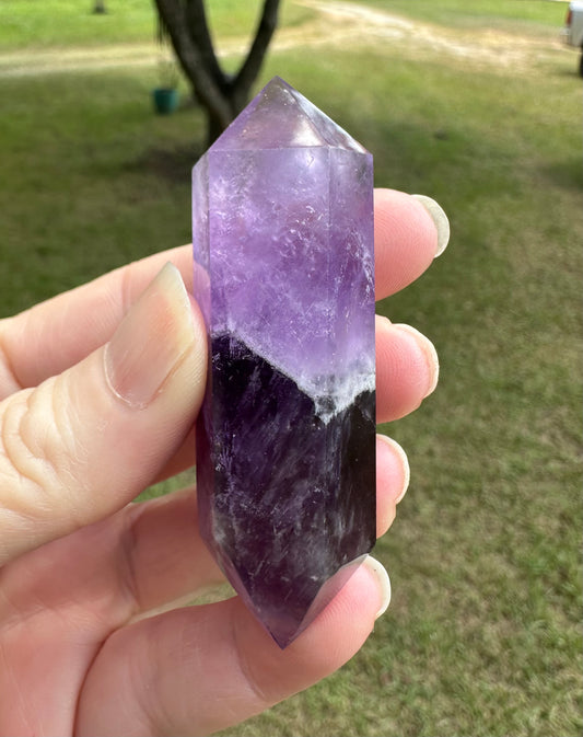 Double Terminated Phantom Amethyst Scepter Wand #11