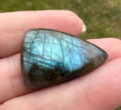 Triangle Labradorite Cabochon 42a