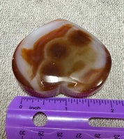 Carnelian Heart Palm Stone #2