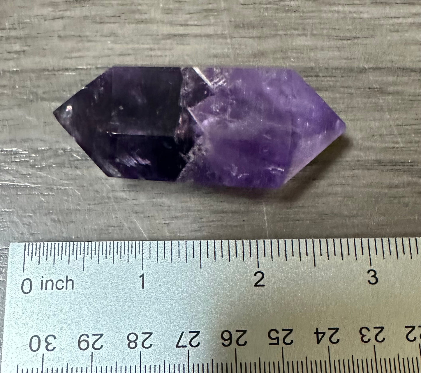 Double Terminated Phantom Amethyst Scepter Wand #9