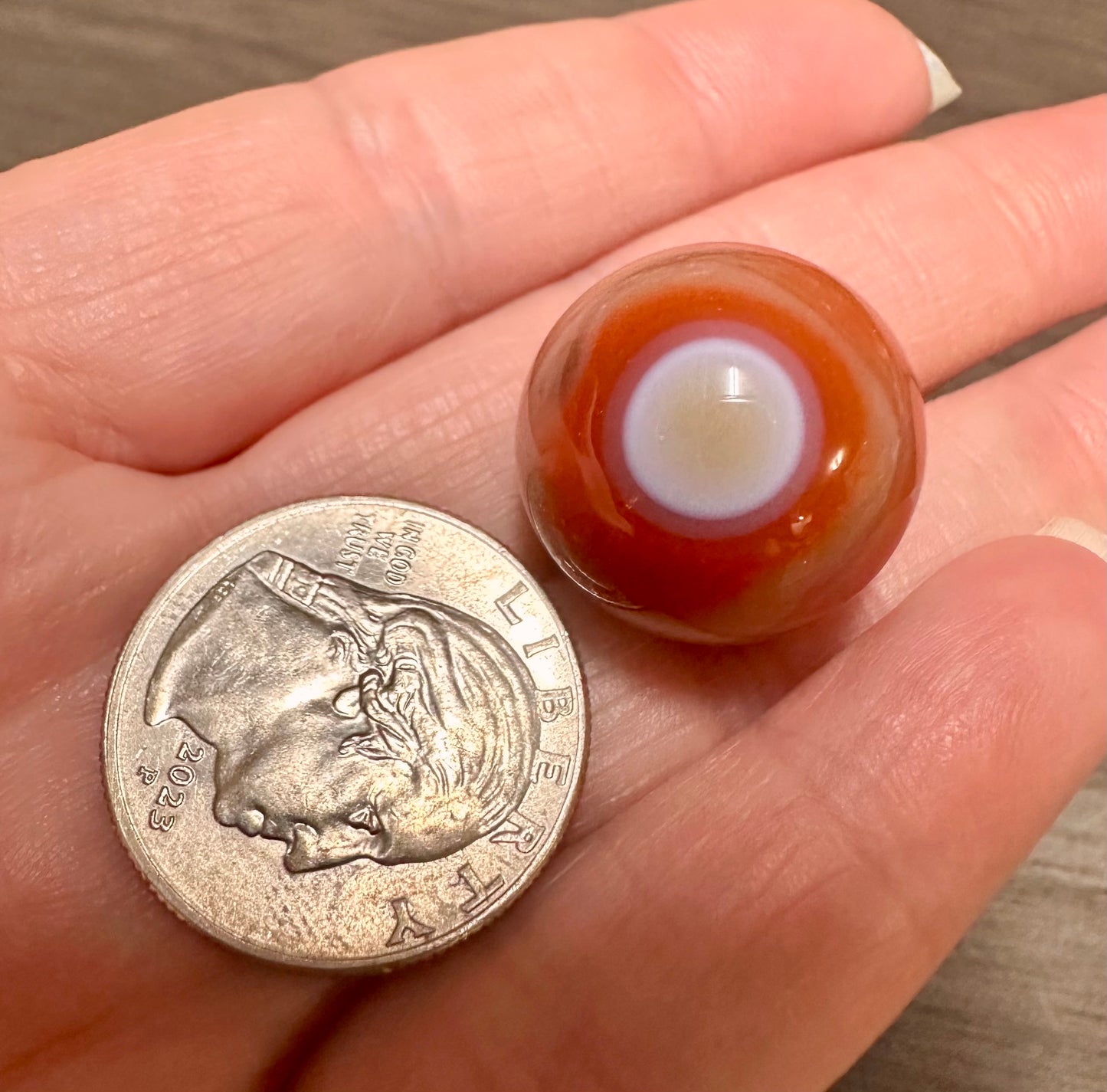 Banded Carnelian Sphere #1