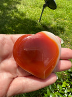 Carnelian Heart Palm Stone #6