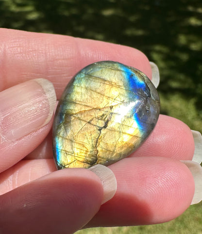 Pearshape Labradorite Cabochon 67a