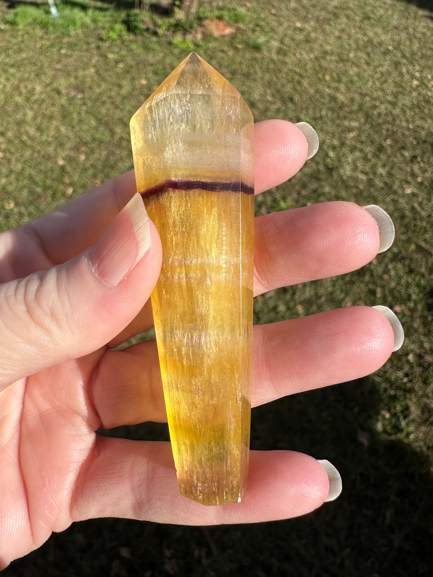 Fluorite Scepter #6 with Rainbows