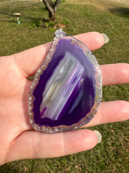 Purple Agate Slice #24