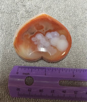 Carnelian Heart Palm Stone #15