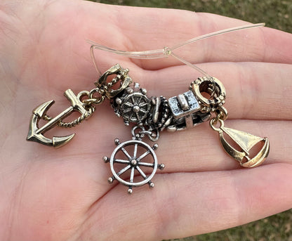 Charm Set Anchor, Sailboat & More