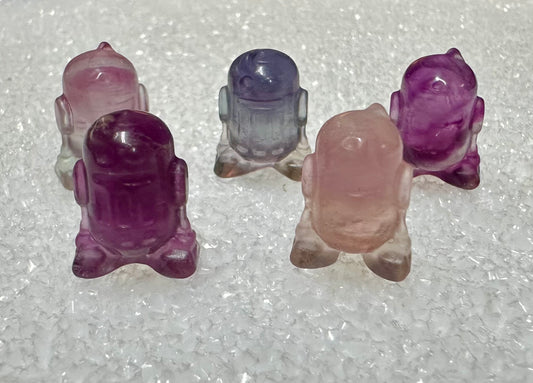 Mini Fluorite Robot Carving