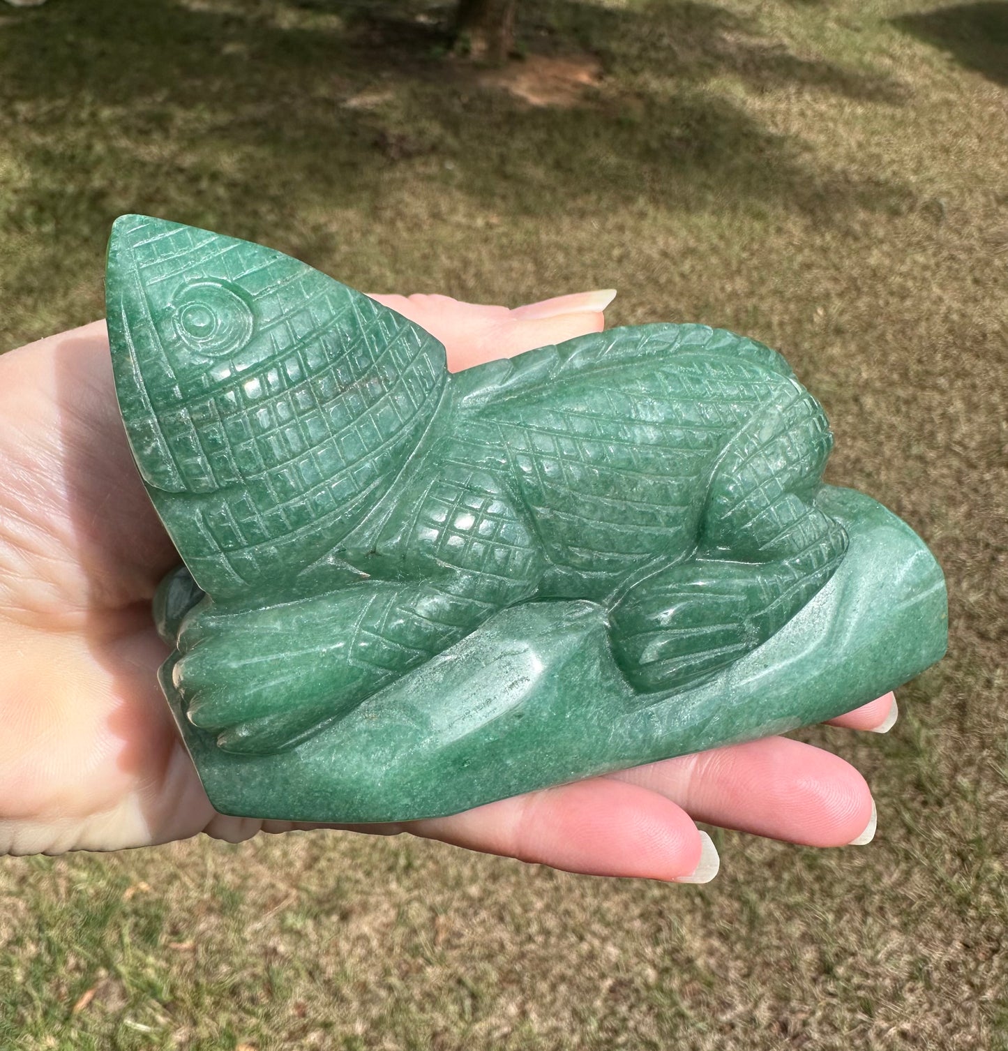 Green Aventurine Lizard Carving