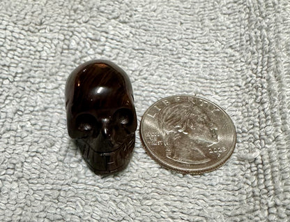 Tiger's Eye Skull