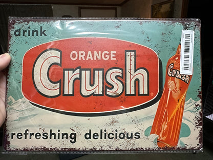 Orange Crush Replica Tin Sign