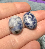 Sodalite 18x13mm Cabochon Pair