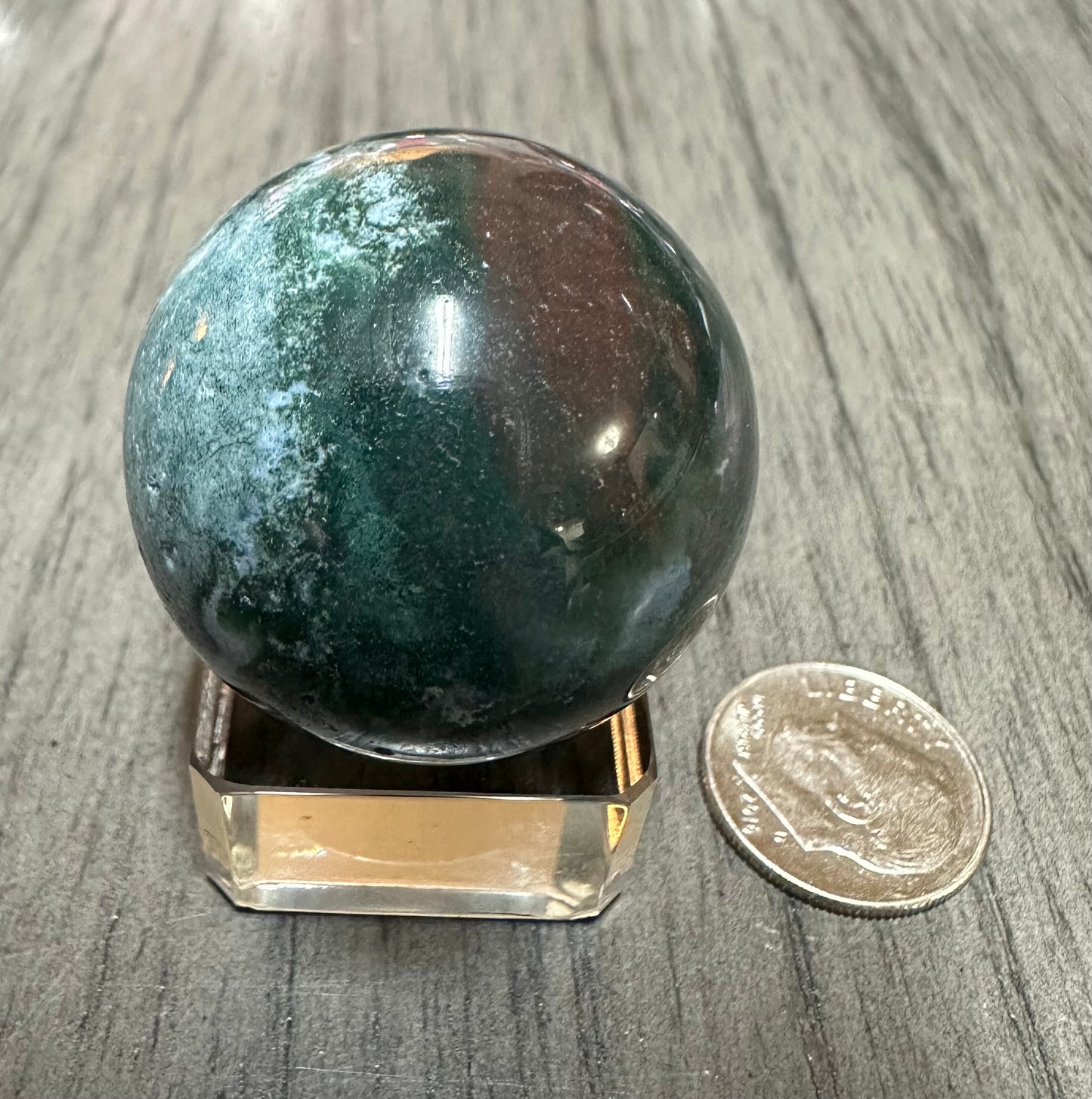 Moss Agate Sphere #19