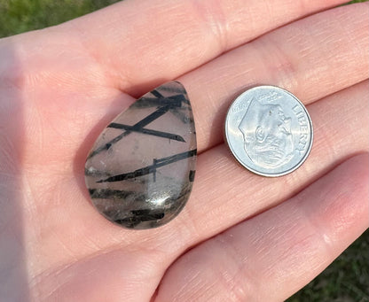 Black Rutile Cabochon #2