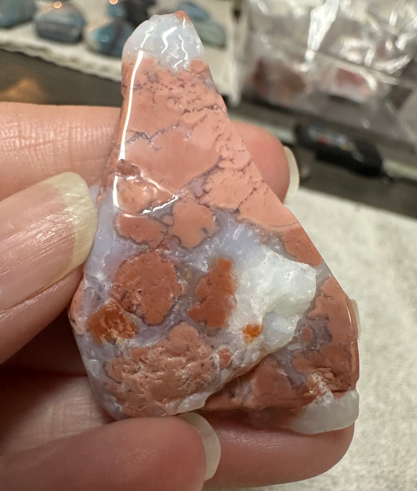 Pink Agate Freeform #25