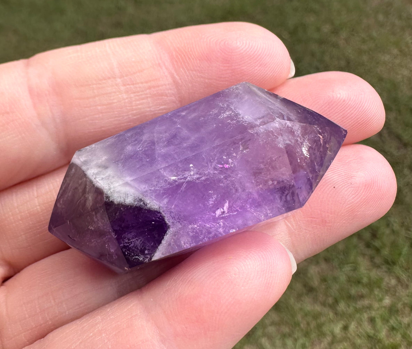 Double Terminated Phantom Amethyst Scepter Wand #12