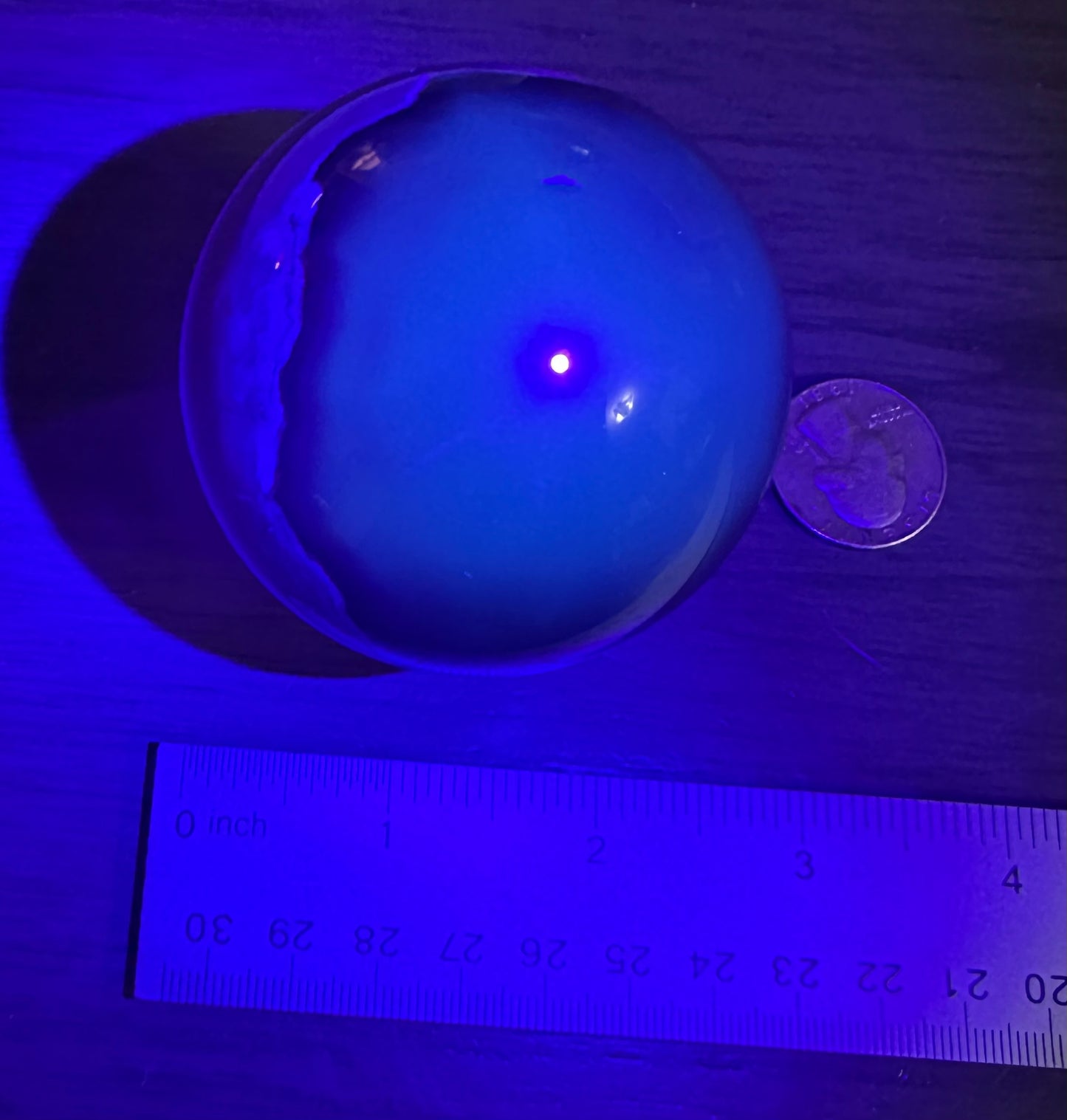 Volcano Agate Sphere UV Reactive #5