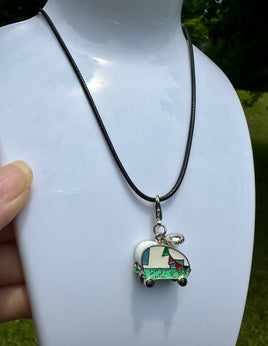 Nickel Free Camper Clip Charm Necklace