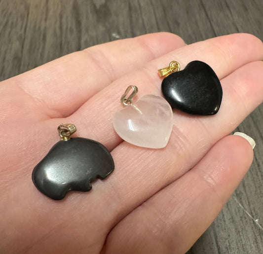 Gemstone Pendants Set of Three