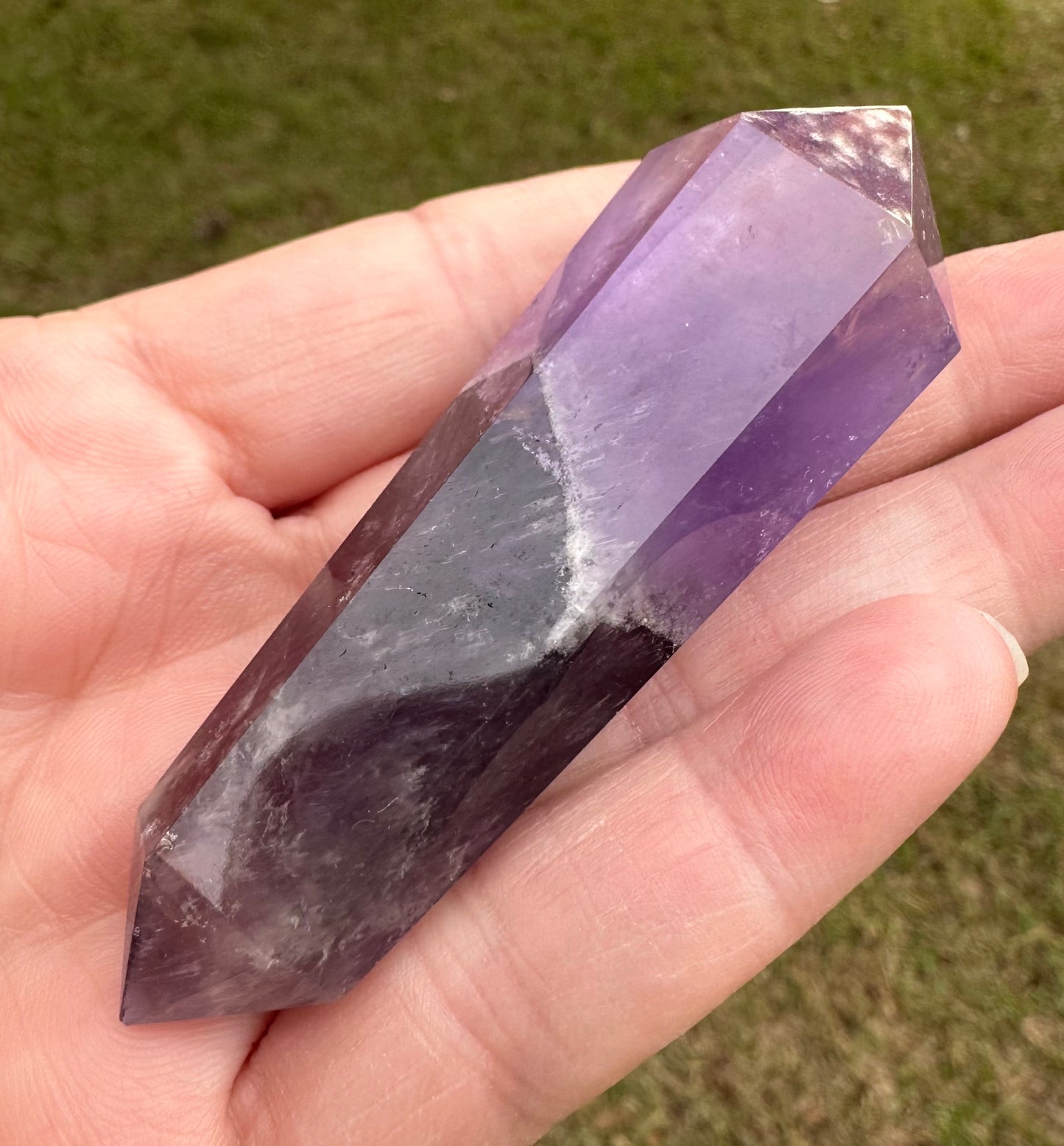 Double Terminated Phantom Amethyst Scepter Wand #18