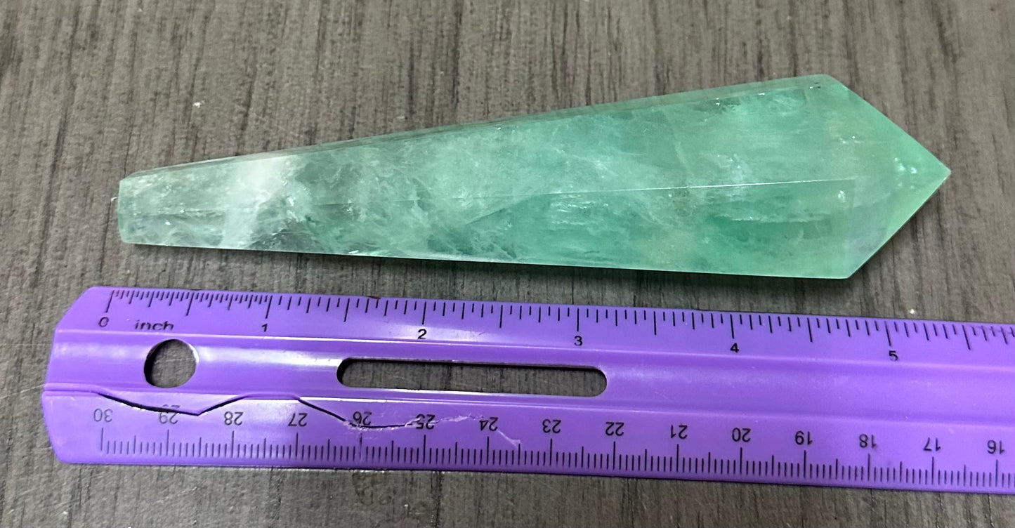 Neon Green Fluorite Scepter #5