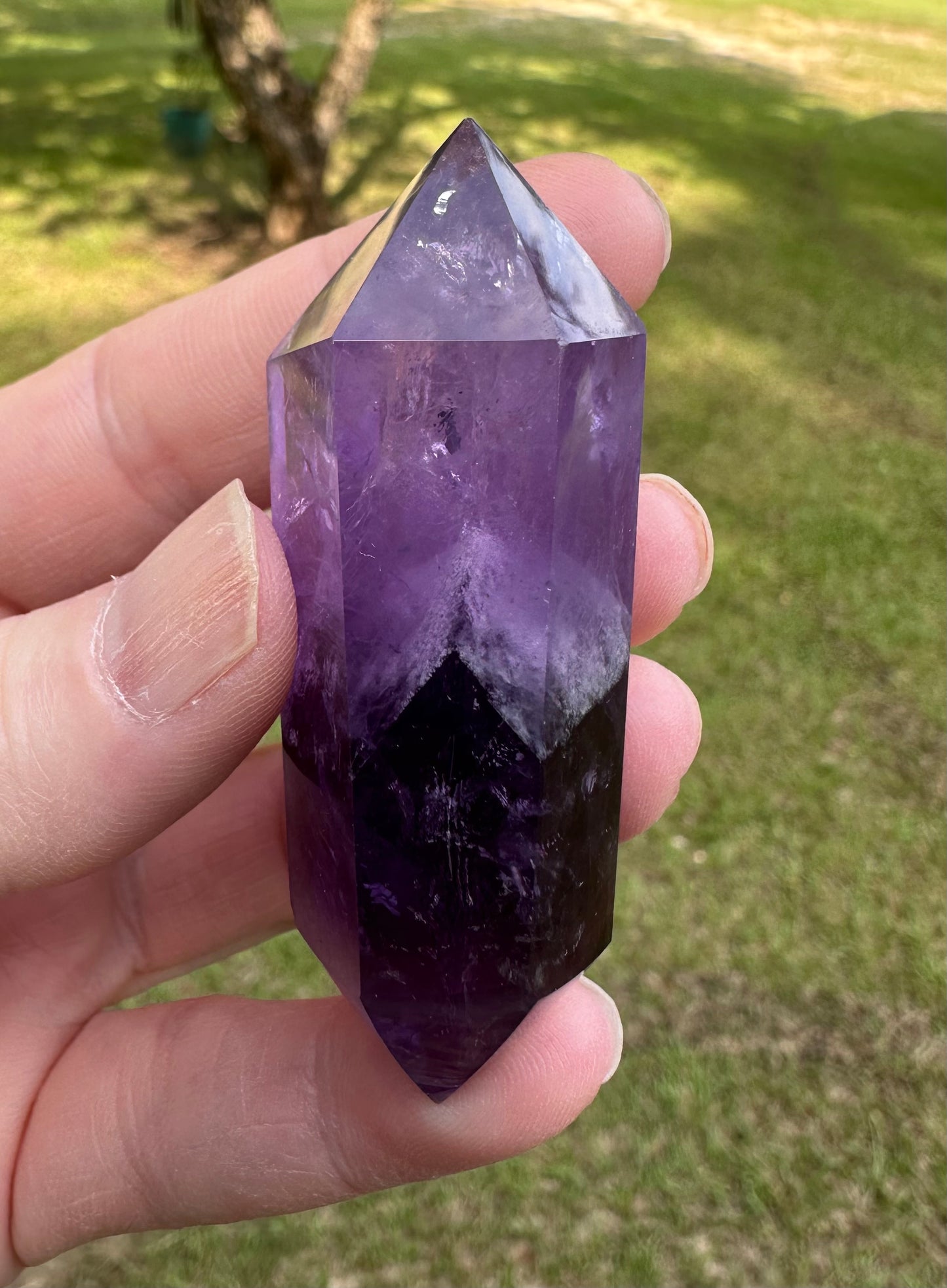 Double Terminated Phantom Amethyst Scepter Wand #3