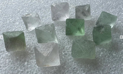 Small Fluorite Octahedron Crystals