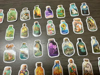 Curiosity Bottle Stickers Set of 50