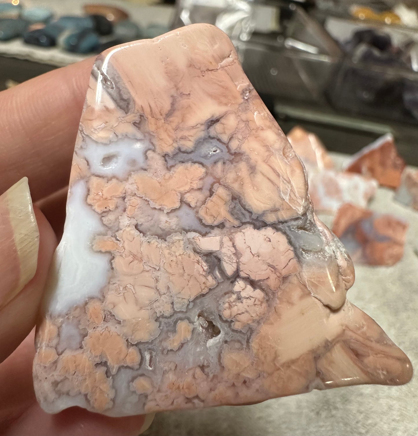 Pink Agate Freeform #10