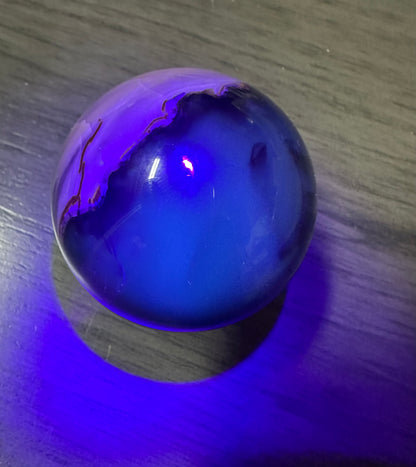 Volcano Agate Sphere UV Reactive #2