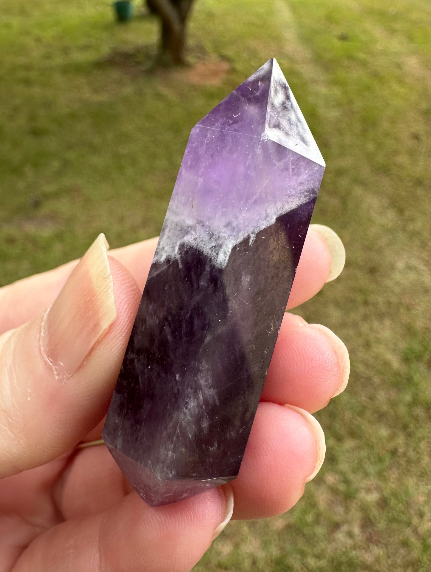 Double Terminated Phantom Amethyst Scepter Wand #20