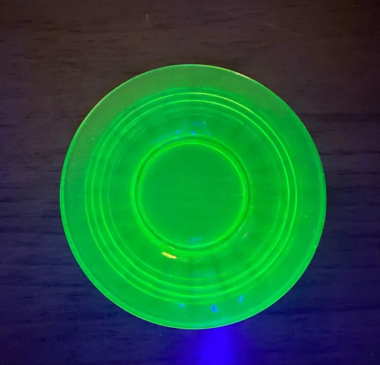 Vintage Uranium Glass Plate