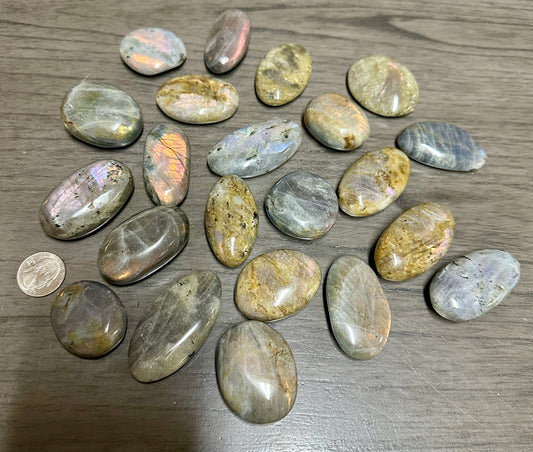 Labradorite Palmstone Lot #1