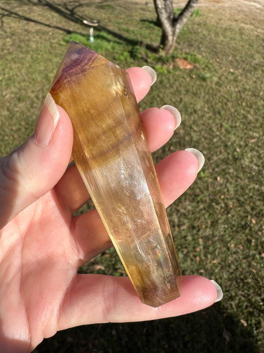 Fluorite Scepter #2 with Rainbows