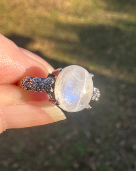 Natural Sri Lanka Moonstone Rings