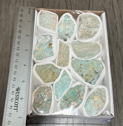 Amazonite Rough Boxed Flat #2