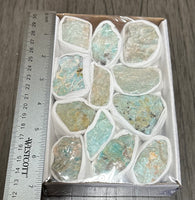 Amazonite Rough Boxed Flat #2