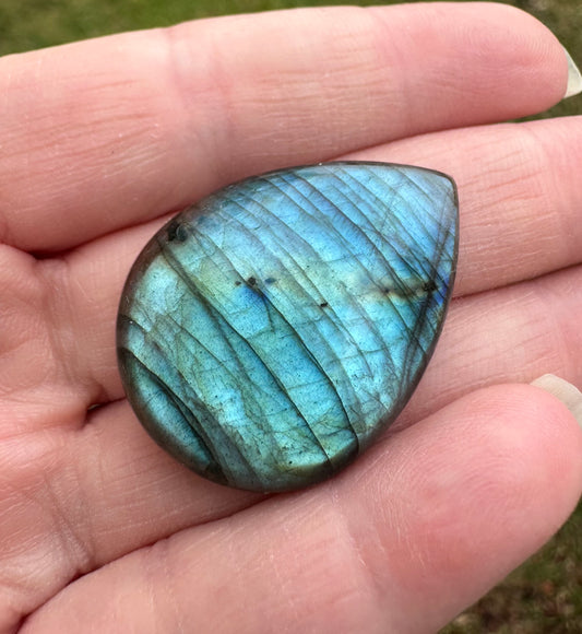 Pearshape Labradorite Cabochon 31a